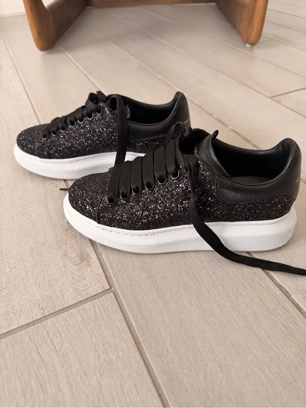 Alexander McQueen sparkling black